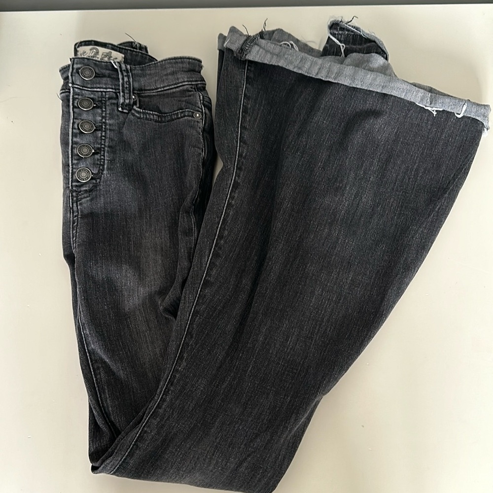 we the free bell bottom jeans size 24
